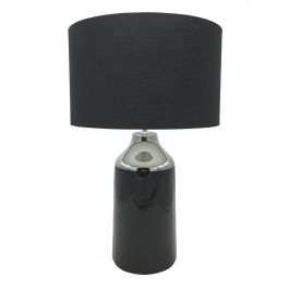 Lampara Sobremesa Glam DKD Home Decor Negro Plateado 32 x 52 x 32 cm Lampara Sobremesa Glam DKD Home Decor Negro Plateado 32 x 52 x 32 cm