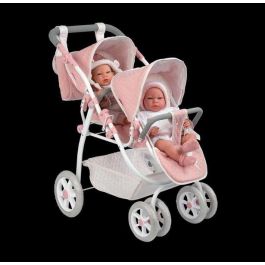 Muñecas Arias Coche Gemelar Universe 45x70x73 cm con Bolso