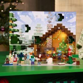 LEGO 21280 Minecraft Calendario de Adviento 2025 con 24 Regalos, Minifiguras y Modelos Coleccionables del Videojuego