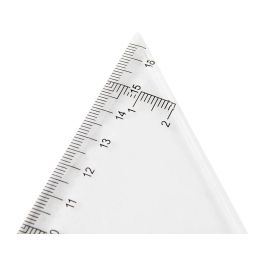 Escuadra Liderpapel 25 cm Plastico Cristal 20 unidades