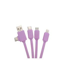 Mr. Wonderful Cable Multiconector 3 en 1 3D con USB-C, Micro USB y Lightning