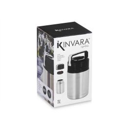 Termo Comida Kinvara 1L Acero 11.5x19.5x11.5 cm, Negro (8 Unidades) Termo Comida Kinvara 1L Acero 11.5x19.5x11.5 cm, Negro (8 Unidades)