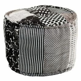 Puff Alexandra House Living Blanco Negro 50 x 40 x 50 cm Precio: 85.88999991. SKU: B12BPE8QX2