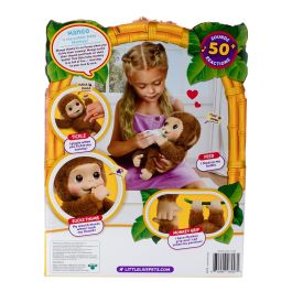 Moose 26558 Little Live Pets My Baby Monkey Interactivo, Reacciona al Tacto con Sonidos, +4 años