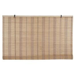 DKD Home Decor Estor Enrollable Tropical Bambú Multicolor para Puerta 120x230 cm