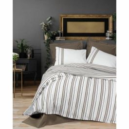 Juego de Cama con 1 Funda Nórdica 220x240 cm + 2 Fundas de Almohada 60x60 cm - 100% Algodón - Marrón Precio: 36.49999969. SKU: B1HLZG4LA5