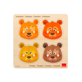Goula Puzle de Madera de 8 Piezas para Aprender las Emociones: Miedo, Felicidad, Enfado y Tristeza Precio: 12.89000053. SKU: B1K9HQEK2F