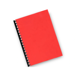 Q-connect Tapas de Encuadernación PVC DIN A4 Opaca Rojo 180 Micras Caja 100 Unidades