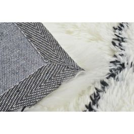 Alfombra Boho DKD Home Decor Blanco Negro 230 x 5 x 160 cm Alfombra Boho DKD Home Decor Blanco Negro 230 x 5 x 160 cm