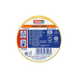 Tesa 53988 Cinta aislante amarilla 20 m x 19 mm