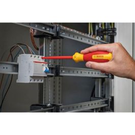 BOSCH AAAKI07874 Destornillador VDE Aislado 1000V PH2x125 Ergonómico con Mango de Elastómero Termoplástico
