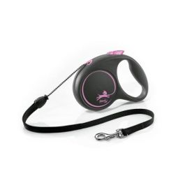 Correa Flexi Black Design M Cordón 5M Rosa