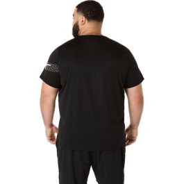 Camiseta de Manga Corta Hombre Asics Icon Negro 43
