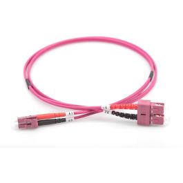 DIGITUS LWL Patchkabel LC -> SC 5.00m Multimode Duplex OM4