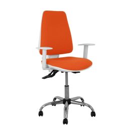PIQUERAS Y CRESPO Silla Elche blanca asincro bali naranja oscuro brazos regulables ruedas de parque Precio: 201.50000046. SKU: S5704198
