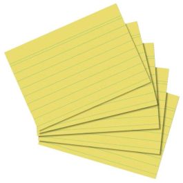 Herlitz 10836328 - Fichas A8 rayadas de 170 g/m², sin madera, amarillas (100 unidades) Precio: 11.49999972. SKU: B1DHFQRB3B