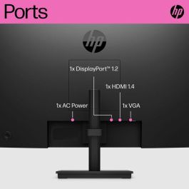 HP P24h G5 Monitor FHD 23.8 pulgadas con Altavoces Integrados, ideal para Teletrabajo y Oficina