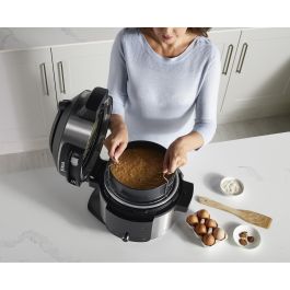 Ninja OL550EU Olla Eléctrica Multifunción 6L SmartLid Multi Cooker Foodi - 11 en 1, Cocina a Presión, Freidora de Aire