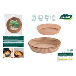 Algon Set de 20 bases de papel para Airfryer rojo (24 Cajas) Precio: 18.49999976. SKU: B1D7RM8DMP