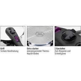 GSW GSW4005643671422 Olla a presión Inducción 18 cm / 4 L Acero inoxidable