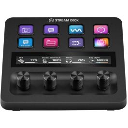 Elgato Systems Stream Deck + Controladores de streaming con 8 botones programables y teclas LCD, Negro