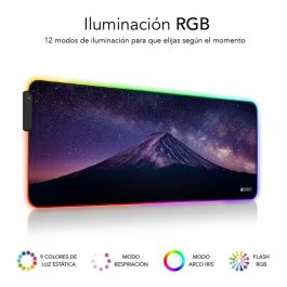 SUBBLIM Alfombrilla Mouse Pad Premium LED RGB Mount 800x300x4 SUBBLIM Alfombrilla Mouse Pad Premium LED RGB Mount 800x300x4