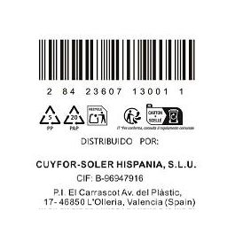 Cuyfor Sacacorchos Gourmet Abridor de Vino con Medidas 12.5x2.5 cm