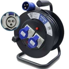 Phasak Regleta Enrollable BN 3475 | 2 Enchufes Industriales 2P+TT | Cable 25m | Negro y Azul | Protección Sobretensiones | 3000W Precio: 64.79000055. SKU: B18LTHNG9T