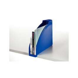 Revistero Plastico Leitz Plus A4 78Mm Opaco Azul (Set de 6)