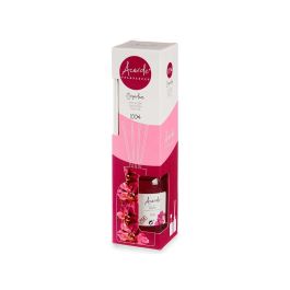 Mikado 100 ml con varilla orquídea Acorde - Vidrio, madera, fragancia rosa - 5.5x21.3x5.5 cm (12 Unidades) Mikado 100 ml con varilla orquídea Acorde - Vidrio, madera, fragancia rosa - 5.5x21.3x5.5 cm (12 Unidades)