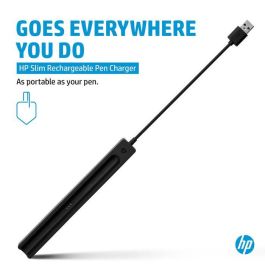 HP Cargador Recargable Slim Pen con Cable USB para Carga Fácil y Rápida
