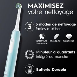 Oral-B ORA1696409982970 Cepillo de Dientes Eléctrico Pro 1 Sensitive Clean Azul