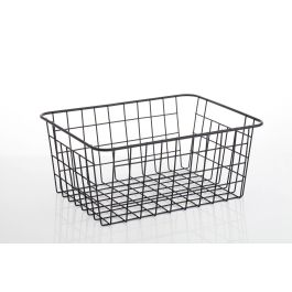 Cesta de metal organizadora Confortime 32 x 25 x 14 cm (12 Unidades) Cesta de metal organizadora Confortime 32 x 25 x 14 cm (12 Unidades)