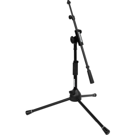 SBG Sbg Soporte de Micrófono Compacto de Perfil Bajo con Base Trípode y Altura Regulable para Amplificadores y Bombos, Construcción en Acero