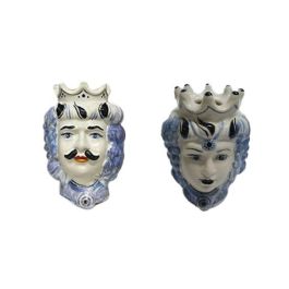 DKD Home Decor Macetero Mediterraneo Sicilia 2024 Blanco Azul Porcelana 15 x 26 x 15 cm Precio: 29.99000004. SKU: B1A5DM7YAV