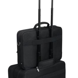 DICOTA Eco Multi SELECT 14-15.6 Bandolera para Portátiles de 15.6 Pulgadas con Compartimento para Tableta, Tirante Hombro, Negro