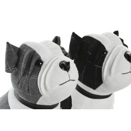 Sujetapuertas DKD Home Decor Blanco Negro 18 x 26 x 29 cm (4 Unidades) Sujetapuertas DKD Home Decor Blanco Negro 18 x 26 x 29 cm (4 Unidades)