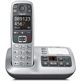 Gigaset E560A Teléfono DECT Inalámbrico con Contestador Automático y Manos Libres Negro/Plata 200 contactos