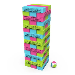 Spin Master SPI6066778 Gabby y la Casa Mágica - Torre Jenga - Juego de habilidad y equilibrio para 2 jugadores y más