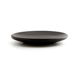 Anaflor Plato Churrasco Barro Negro 25 cm 8 Unidades - Apto Horno, Microondas, Fuego Directo y Lavavajillas - Apilable, Alta Resistencia