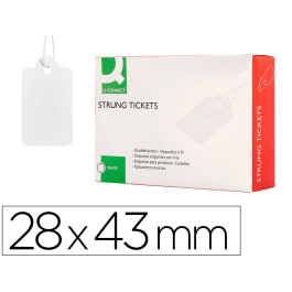 Q-connect Etiquetas Colgantes 28x43 mm Caja de 500 Unidades Precio: 8.49999953. SKU: B1AETWPCN6