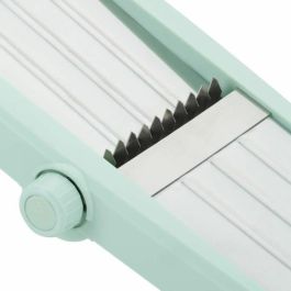 Livoo MEN429 Mandolina 3 en 1 de Acero Inoxidable, Mango Extraíble, Empujador con Púas, Patas Antideslizantes