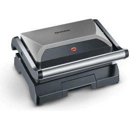 Severin KG2394 Parrilla Multifunción Compacta: Carne, Paninis, Verduras - Placas Antiadherentes 23x14.5 cm - 800W