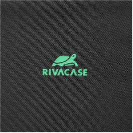 Rivacase 5566 Mochila Gremio para Portátil 15.6"-16" Negra, Urban, Impermeable, Poliéster rPET, Bolsillos Laterales