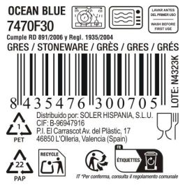 La Mediterranea Mug 330 ml "Ocean Blue" (24 Unidades) La Mediterranea Mug 330 ml "Ocean Blue" (24 Unidades)