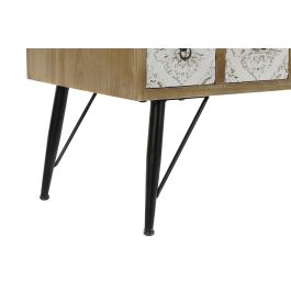 Mueble de TV DKD Home Decor 120 x 40 x 61 cm Abeto Natural Metal Blanco