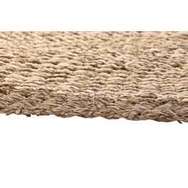 DKD Home Decor Alfombra Decorativa Boho Beige de Seagrass, Fibra de Maíz y Poliéster 150 x 150 cm DKD Home Decor Alfombra Decorativa Boho Beige de Seagrass, Fibra de Maíz y Poliéster 150 x 150 cm
