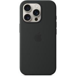 Apple iPhone 16 Pro Funda de silicona con MagSafe Negro