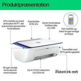 HP 2821e Impresora Multifunción All-in-One Inalámbrica. Imprime, escanea y copia. Compacta y fácil de usar para hogar