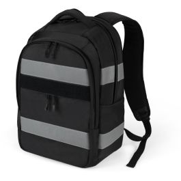 DICOTA Mochila BACKPACK REFLECTIVE 25 para Portátil 15.6" Negra Impermeable con Elementos Reflectantes para Ciudad